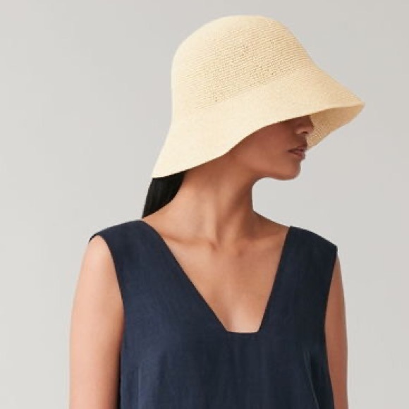 Cos Crochet Paper Hat In Beige | Poshmark